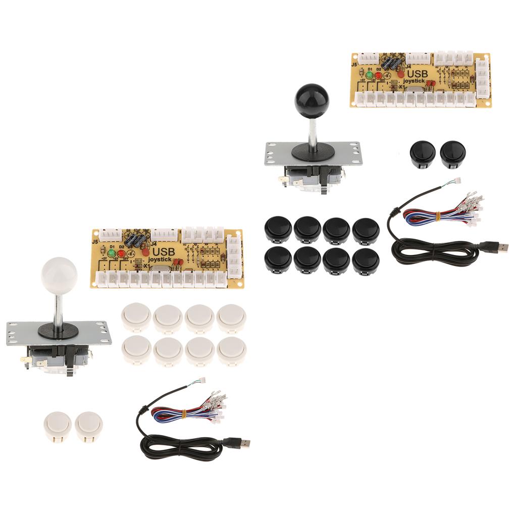 2 Sets Zero Delay USB Encoder Board PC Joystick DIY Kits for Arcade Game