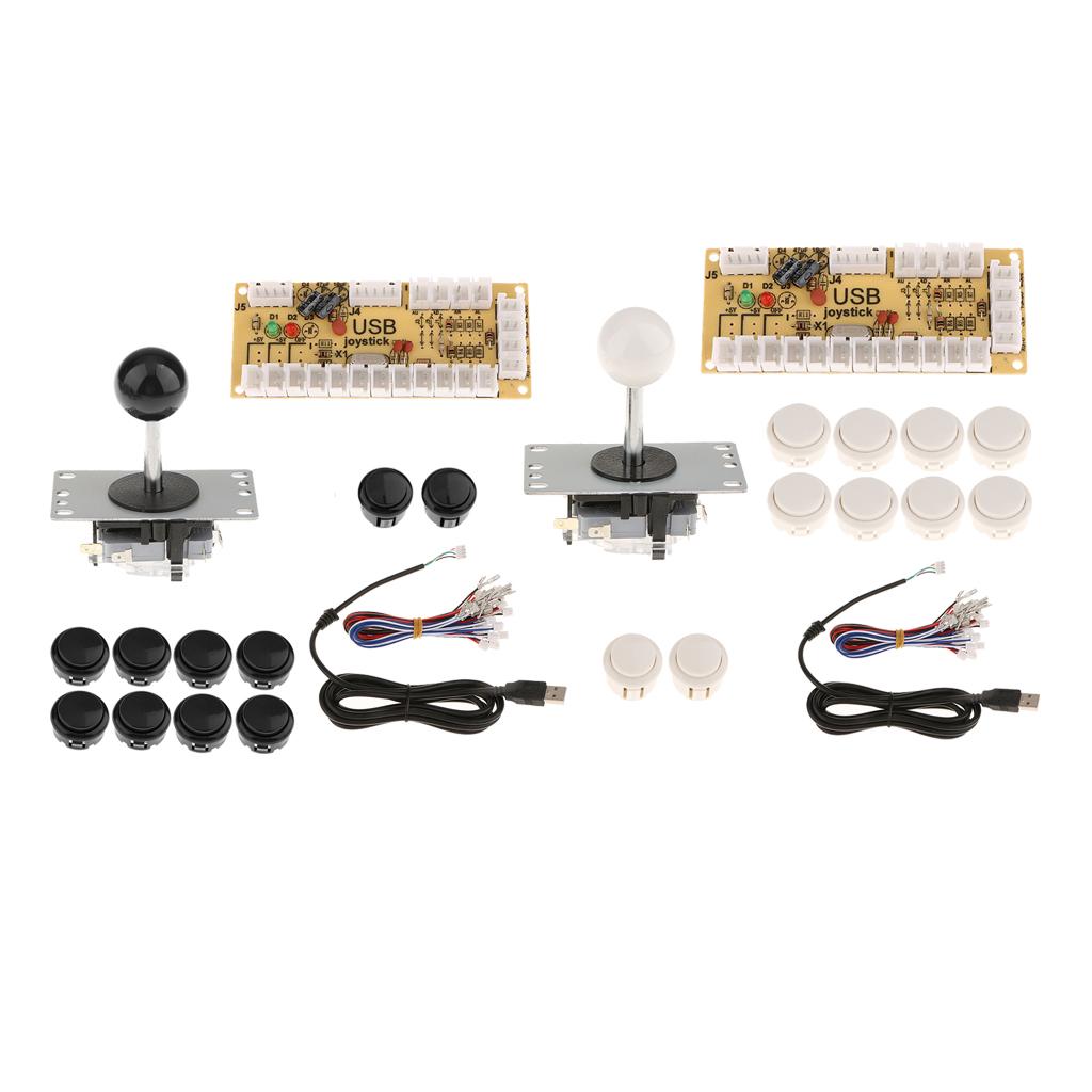 2 Sets Zero Delay USB Encoder Board PC Joystick DIY Kits for Arcade Game