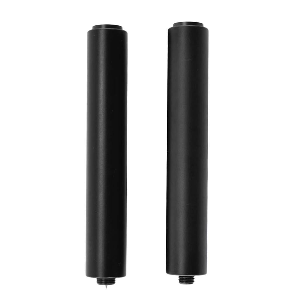 2 pcs Aluminum Cue Extension Pool Cue Extender for Billiards