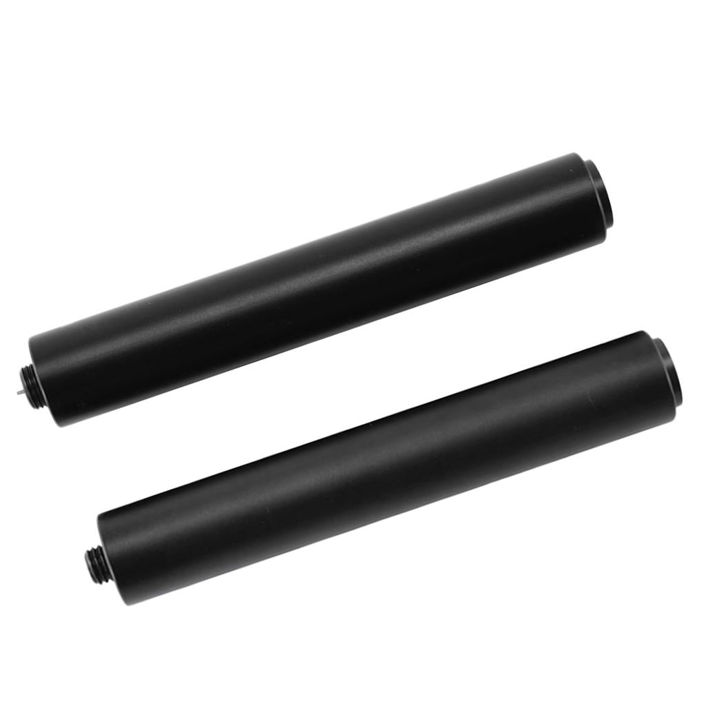 2 pcs Aluminum Cue Extension Pool Cue Extender for Billiards