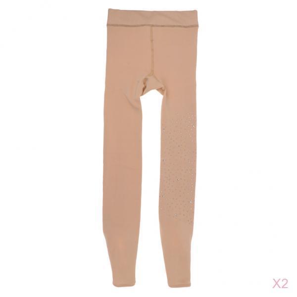 2x OverBoots Ice Figure Skating Tights Over Boots Leggings Compression Pants