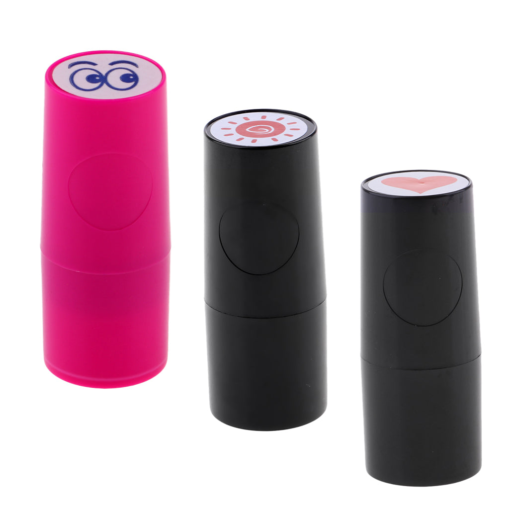 3pcs Long Lasting Golf Ball Stamp Stamper Marker Seal for Golfer Heart Eye