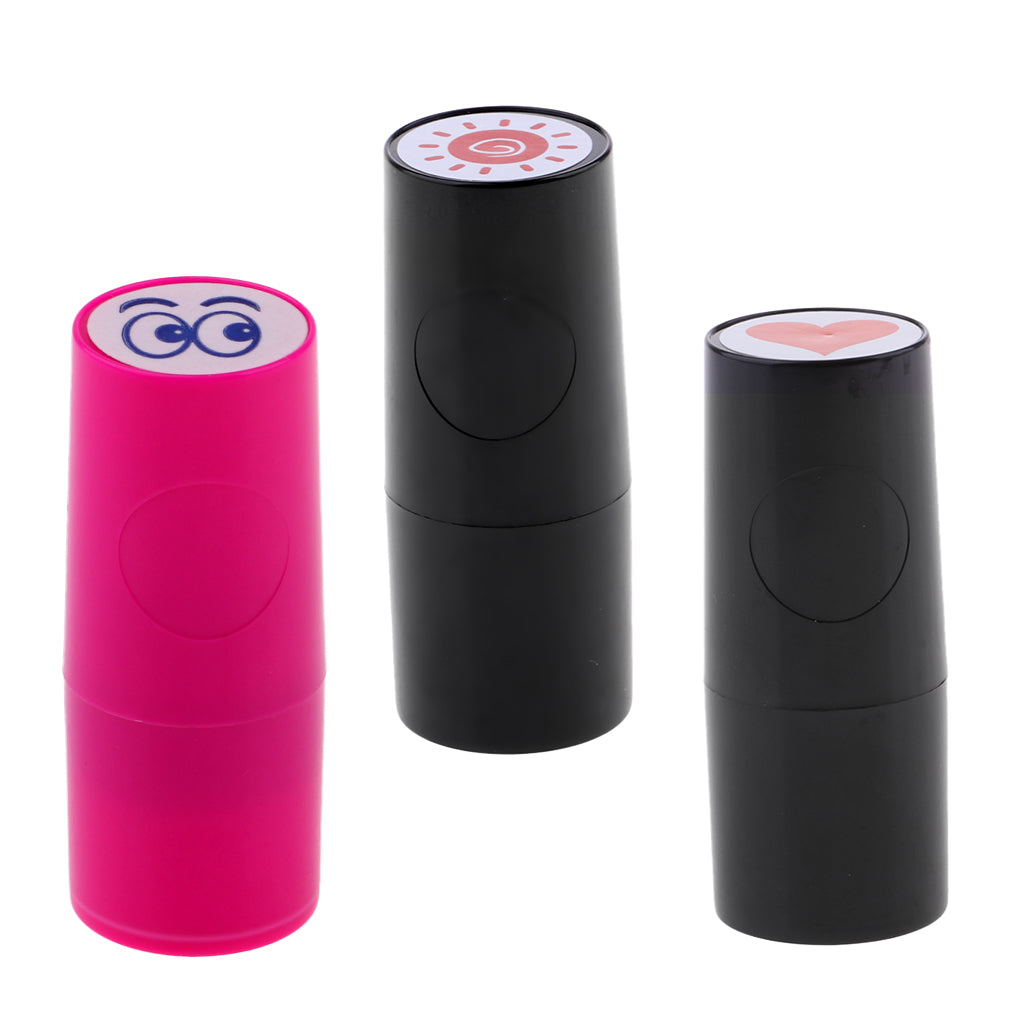 3pcs Long Lasting Golf Ball Stamp Stamper Marker Seal for Golfer Heart Eye