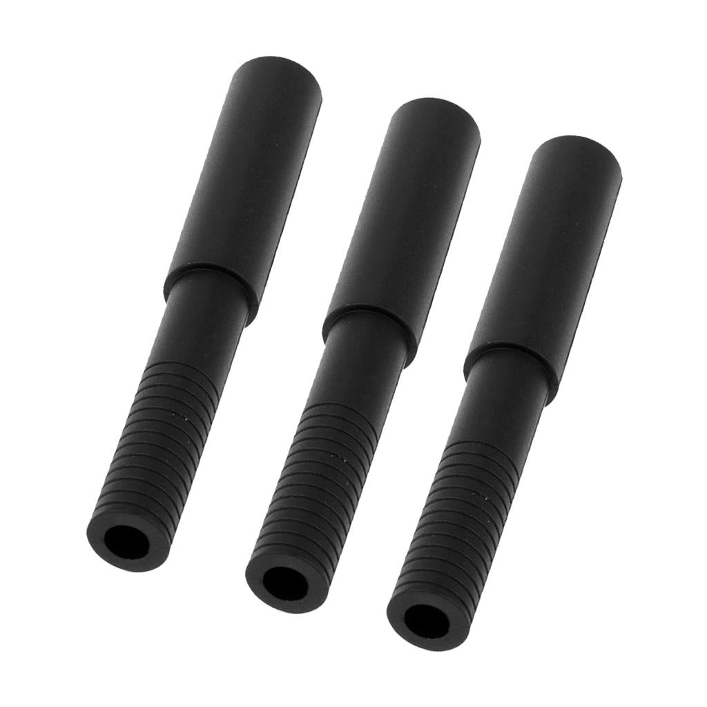 3pcs Golf Club Stick Shaft Extension Extender Repair Accessories 102mm Black