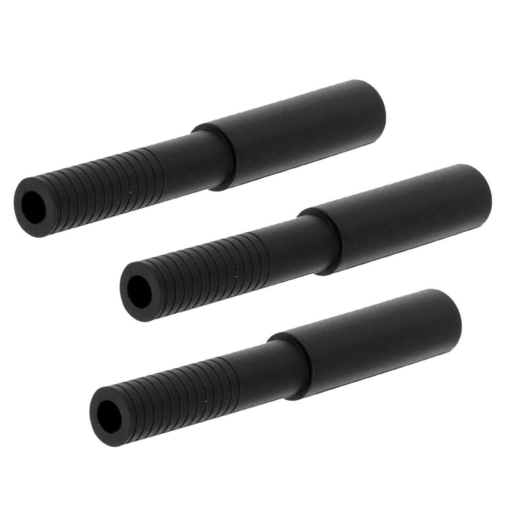 3pcs Golf Club Stick Shaft Extension Extender Repair Accessories 102mm Black