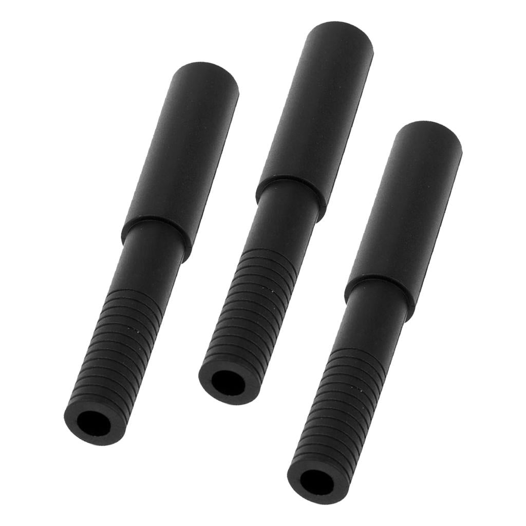 3pcs Golf Club Stick Shaft Extension Extender Repair Accessories 102mm Black