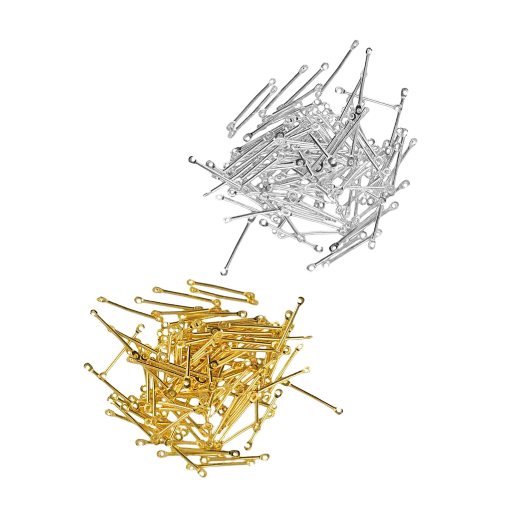 200 Pieces Wholesale Straight Bar Connectors Jewelry Findings Accessories