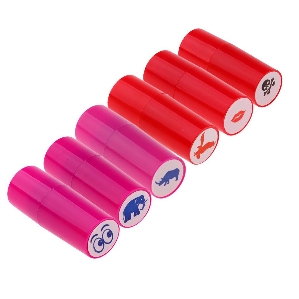 6 Pieces Colorfast Quick-dry Golf Ball Stamp Stamper Marker Impression Seal