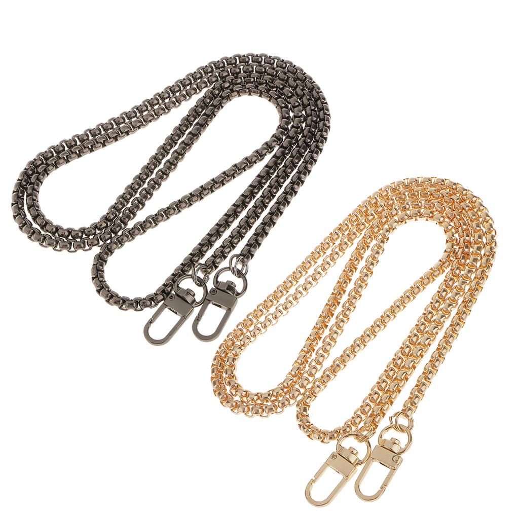 2Pcs Women Skinny Bag Chain Strap Replacement for Purse Handbag Shoulder Bag