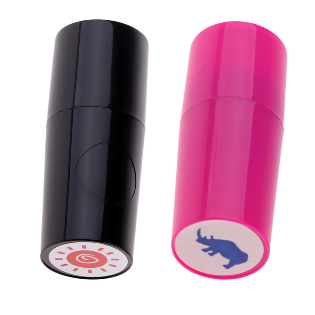 2 Pieces Colorfast Golf Ball Stamper Marker Impression Seal Sun & Rhinoceros