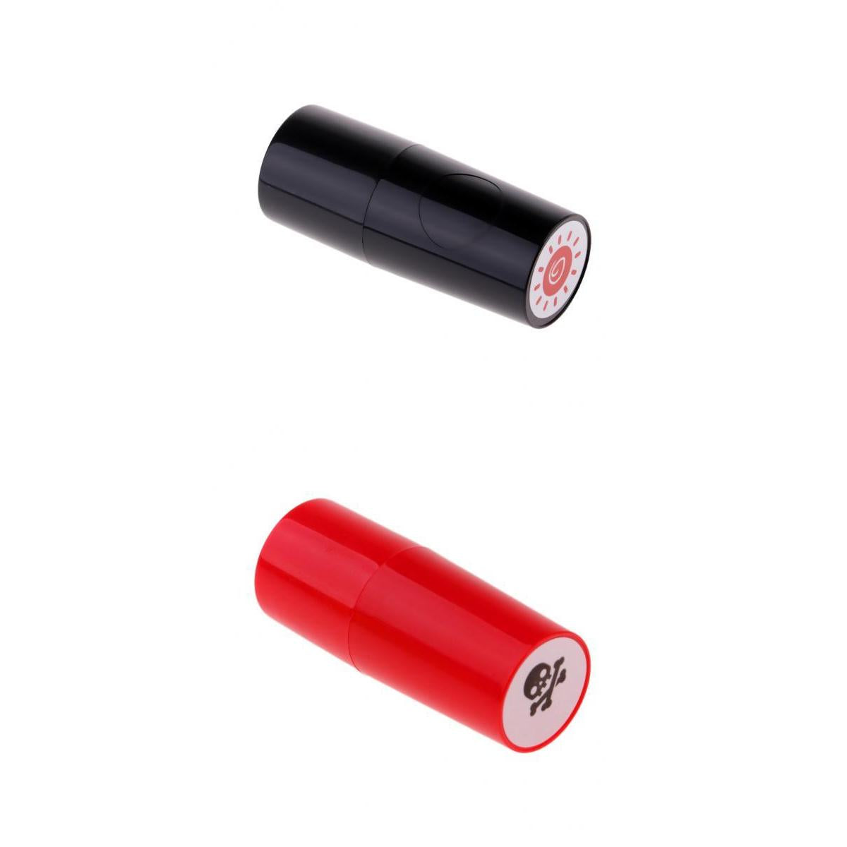 2 Pieces Colorfast Golf Ball Stamper Marker Impression Seal Sun & Skull