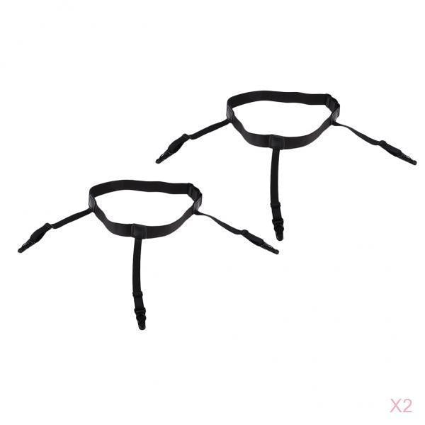 2 Pairs Men Elastic Shirt Stay Holder Garter Belt Clamp Non-slip Suspender