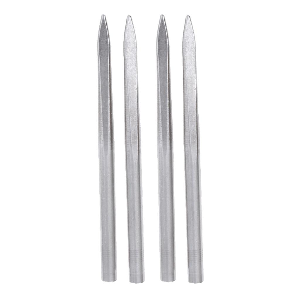4pcs Stainless Steel Paracord Fid Lacing Stitching Braiding Needles 80x5mm