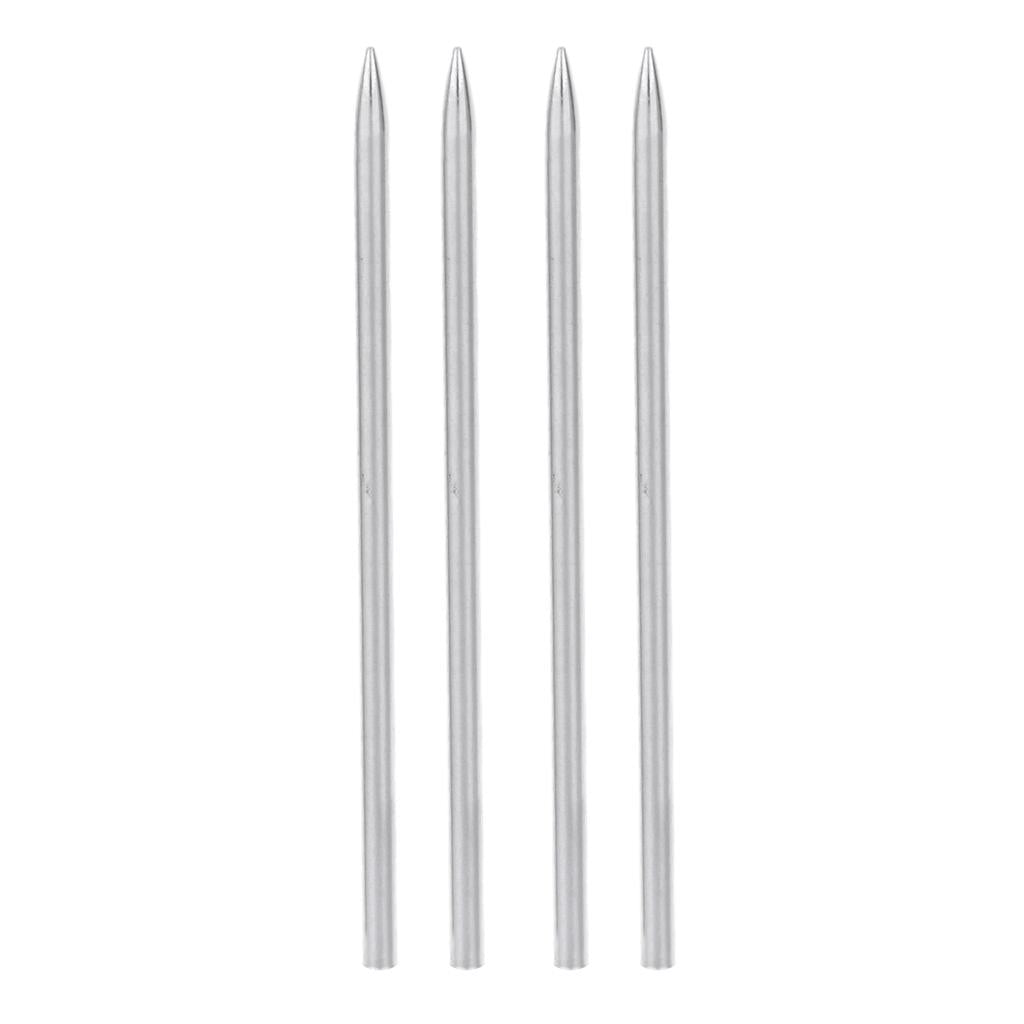 4pcs Stainless Steel Paracord Fid Lacing Stitching Braiding Needles 80x3mm
