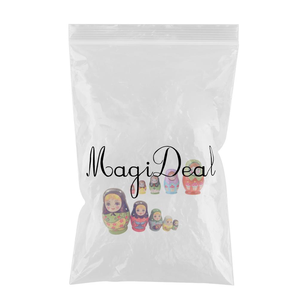 2 Set Wooden Russian Nesting Dolls Kits Matryoshka for Doll Kids Xmas Gifts