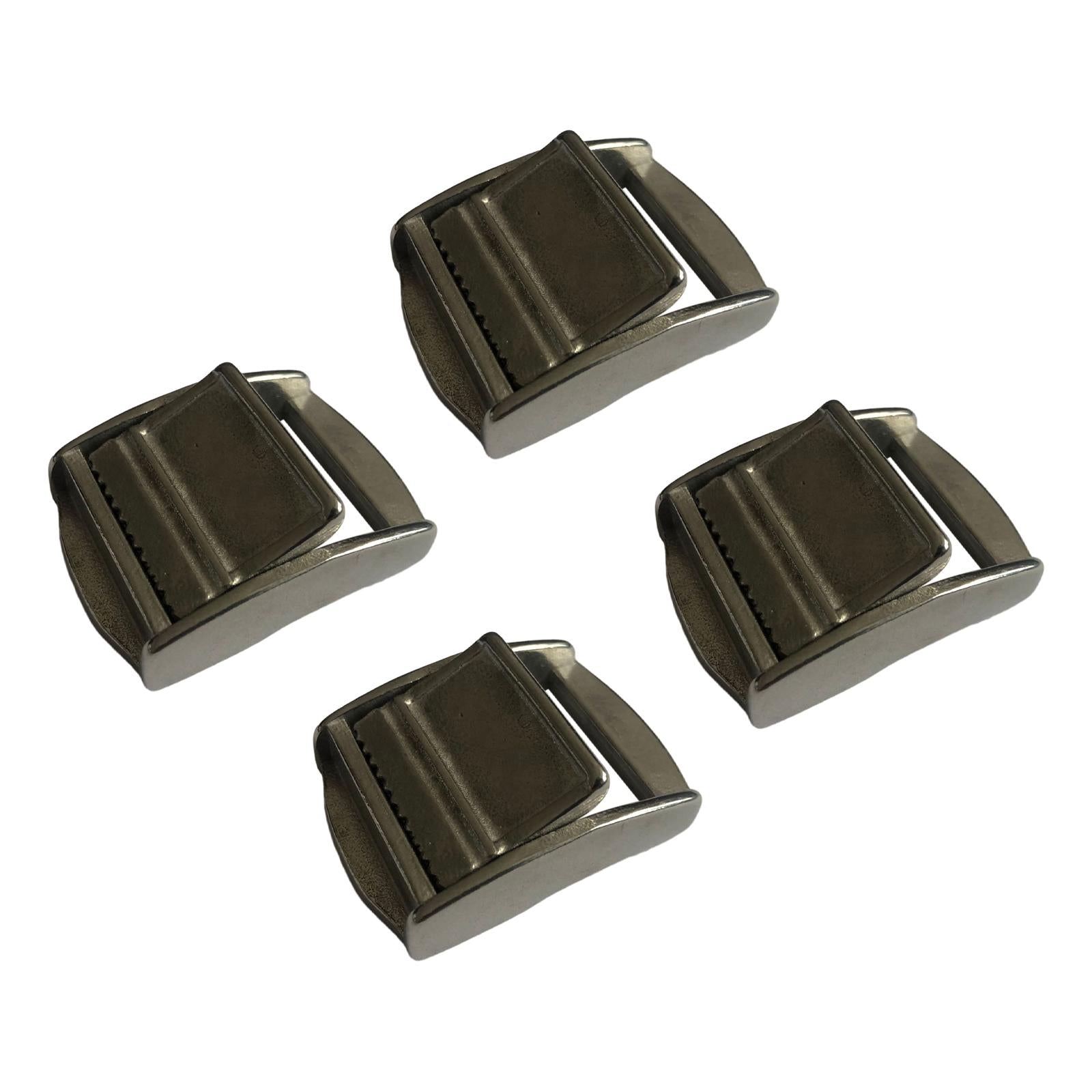 4 Pieces 25mm 316 Stainless Steel Cam Buckle for Tie-Down Straps
