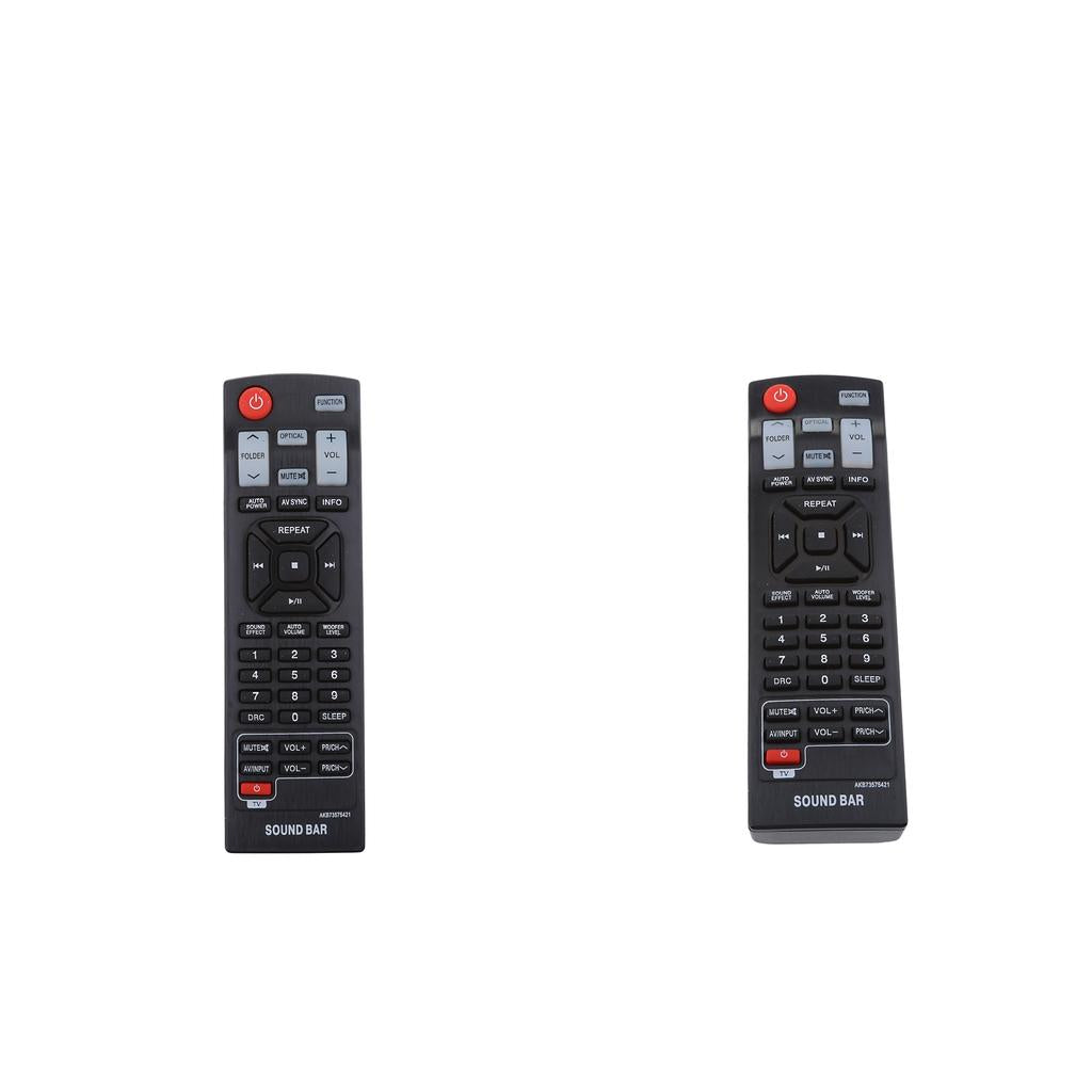 2x AKB73575421 Replacement Sound Bar Remote Control For LG Sound Bar/TV
