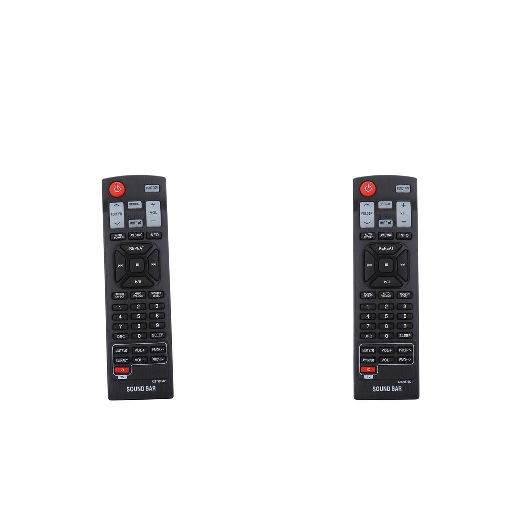 2x AKB73575421 Replacement Sound Bar Remote Control For LG Sound Bar/TV