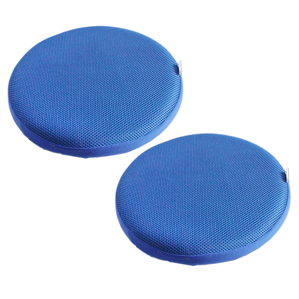 2 x Bar Stool Covers Round Chair Seat Cover Sleeve Protector Royal Blue 33cm
