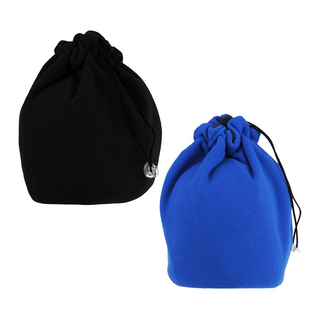 2Pcs Polar Fleece Tube Scarf Bandana Head Mask Cap Neck Snood Beanie