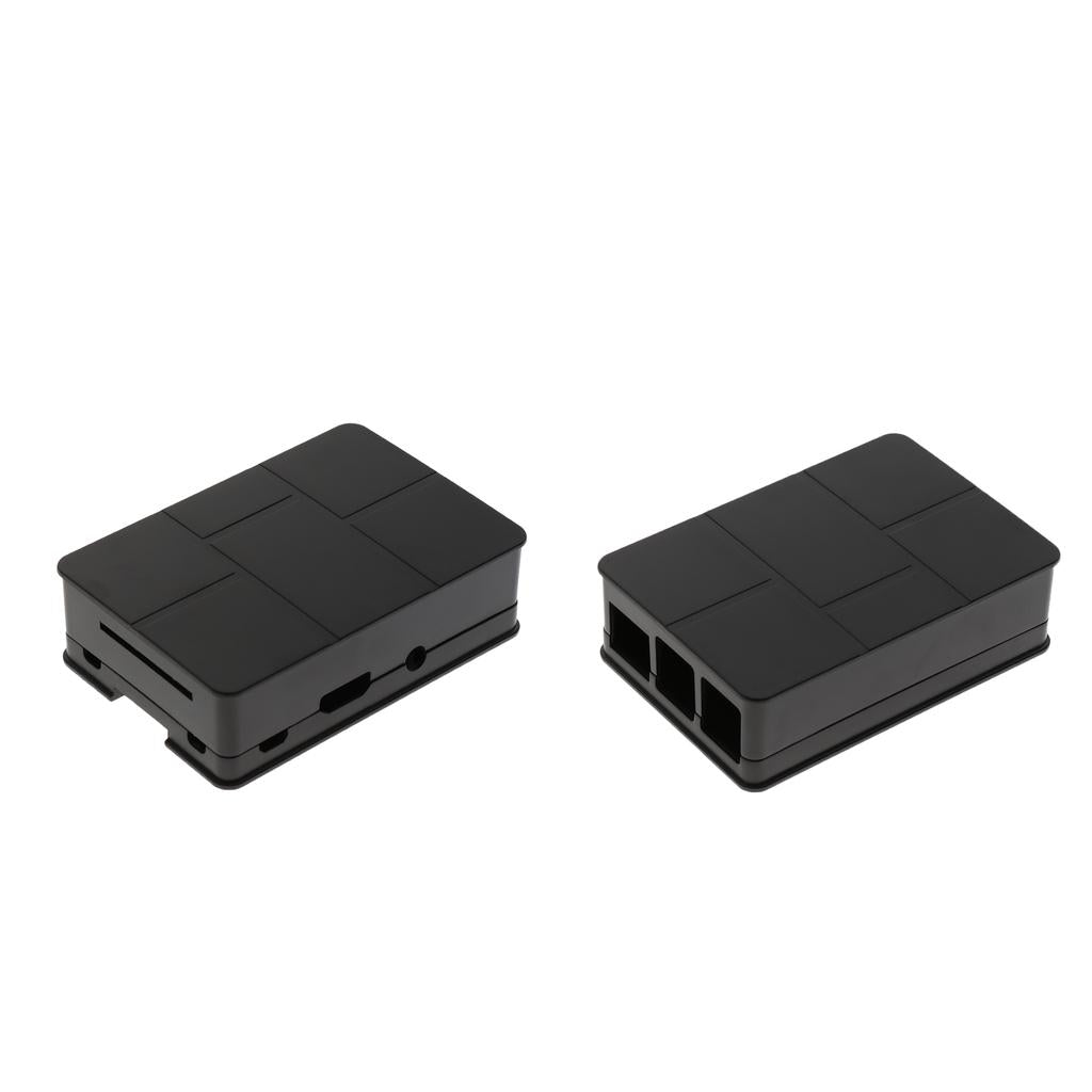 2x ABS Protective Case Box Shell with Mounting Screw for Raspberry Pi 3 B