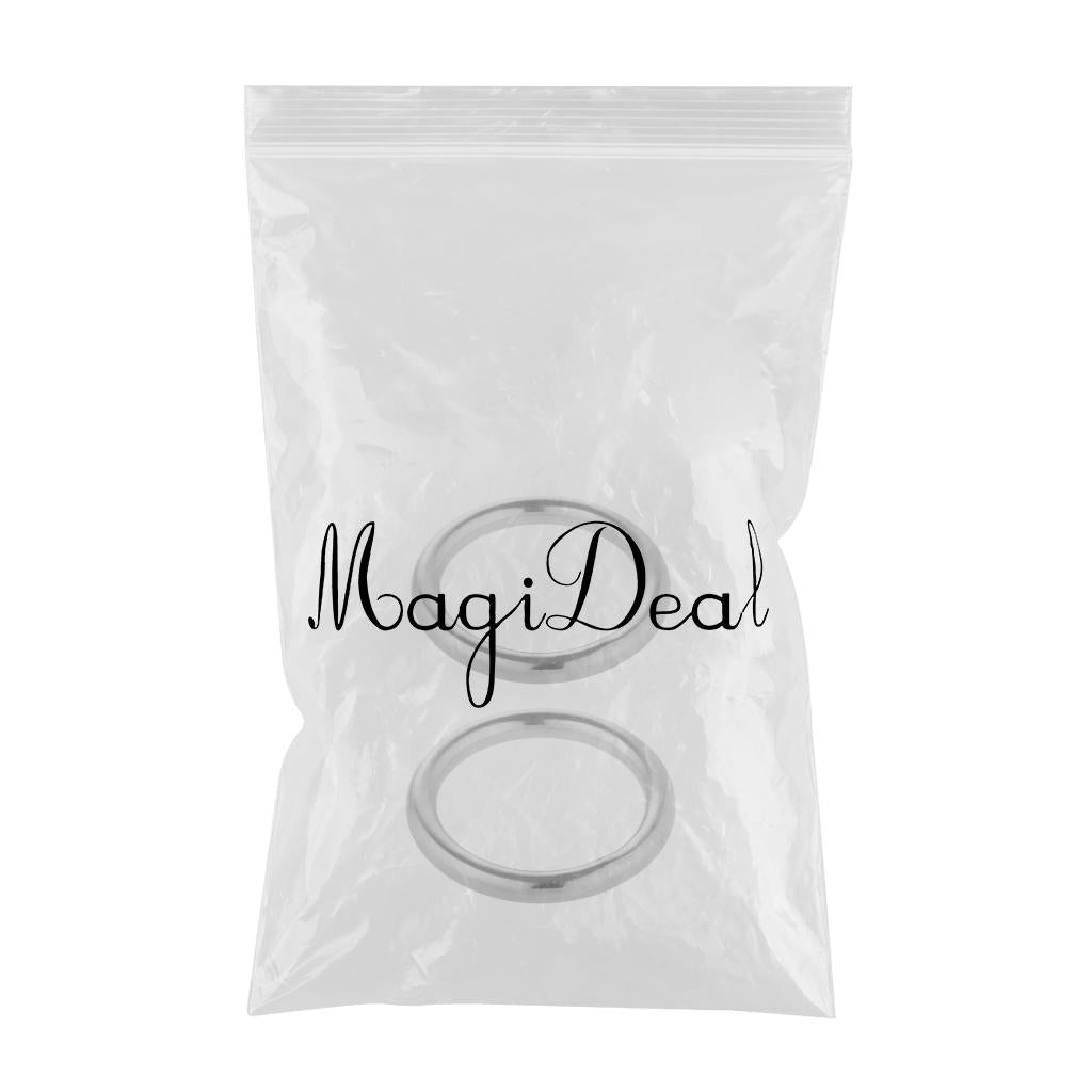 2pcs of Smooth Welded Polished Boat Marine Stainless Steel O Ring