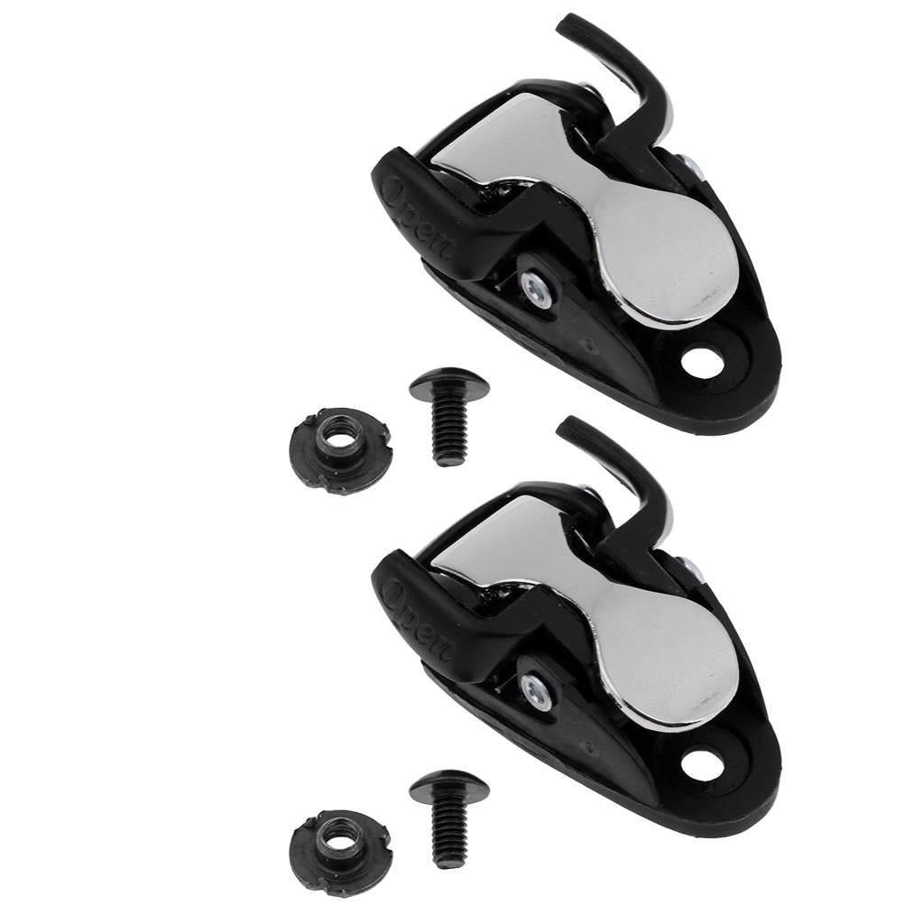 4Pcs Inline Skating Spider Buckles Roller Skate Boot Clasps with Screw Nut