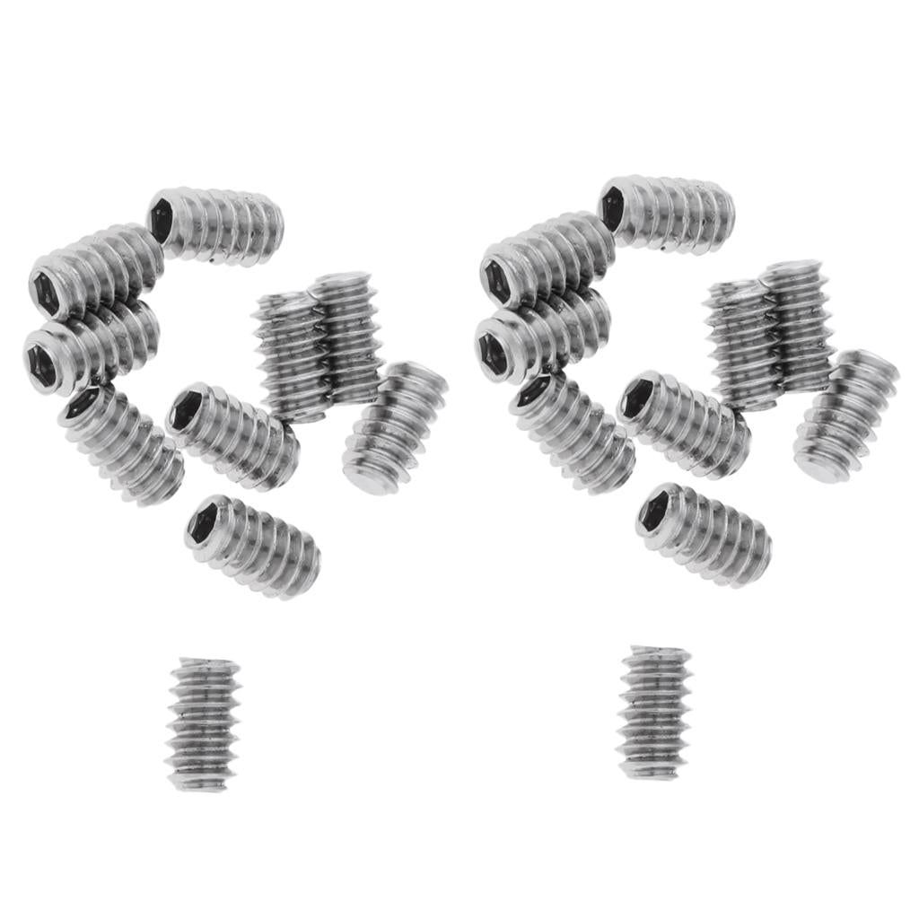 20Pcs Stainless Steel Grub Screws for Surfboard Longboard Surfing Accessory