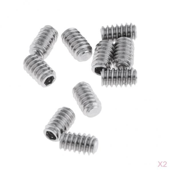 20Pcs Stainless Steel Grub Screws for Surfboard Longboard Surfing Accessory