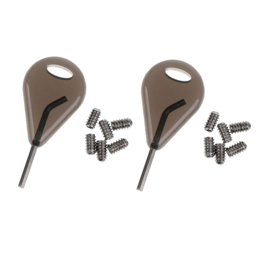 12 Pieces Fin Grub Screws + Key Set for Surfboard Fin Surfing Surf Accessory