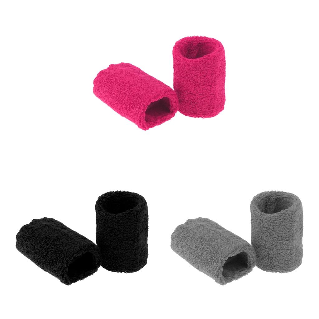 3 Pairs Sports Basketball Badminton Unisex Cotton Sweatbands Wristbands