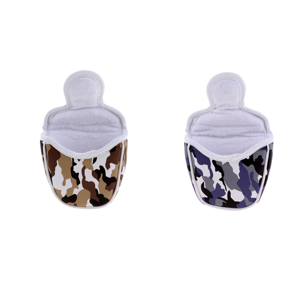 2Pcs Multi-function Golf Mallet Putter Head Cover Headcover Protector Bag