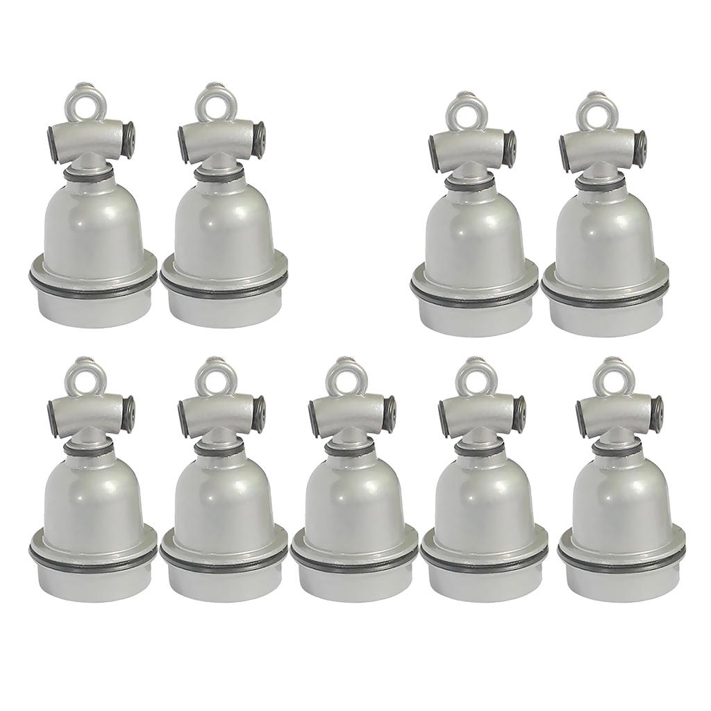 9 Pcs Waterproof Aluminium Bulb Lamp Heater Holder Lamp Socket for Pig Cow