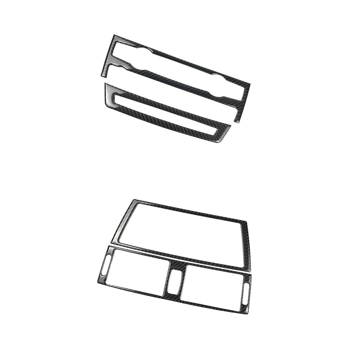 Carbon Fiber Car Air Condition Outlet CD Panel Frame for e70 e71 X5 X6