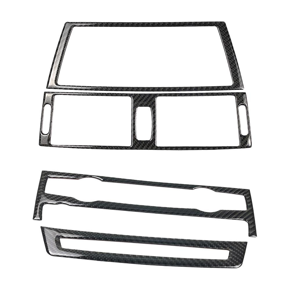 Carbon Fiber Car Air Condition Outlet CD Panel Frame for e70 e71 X5 X6