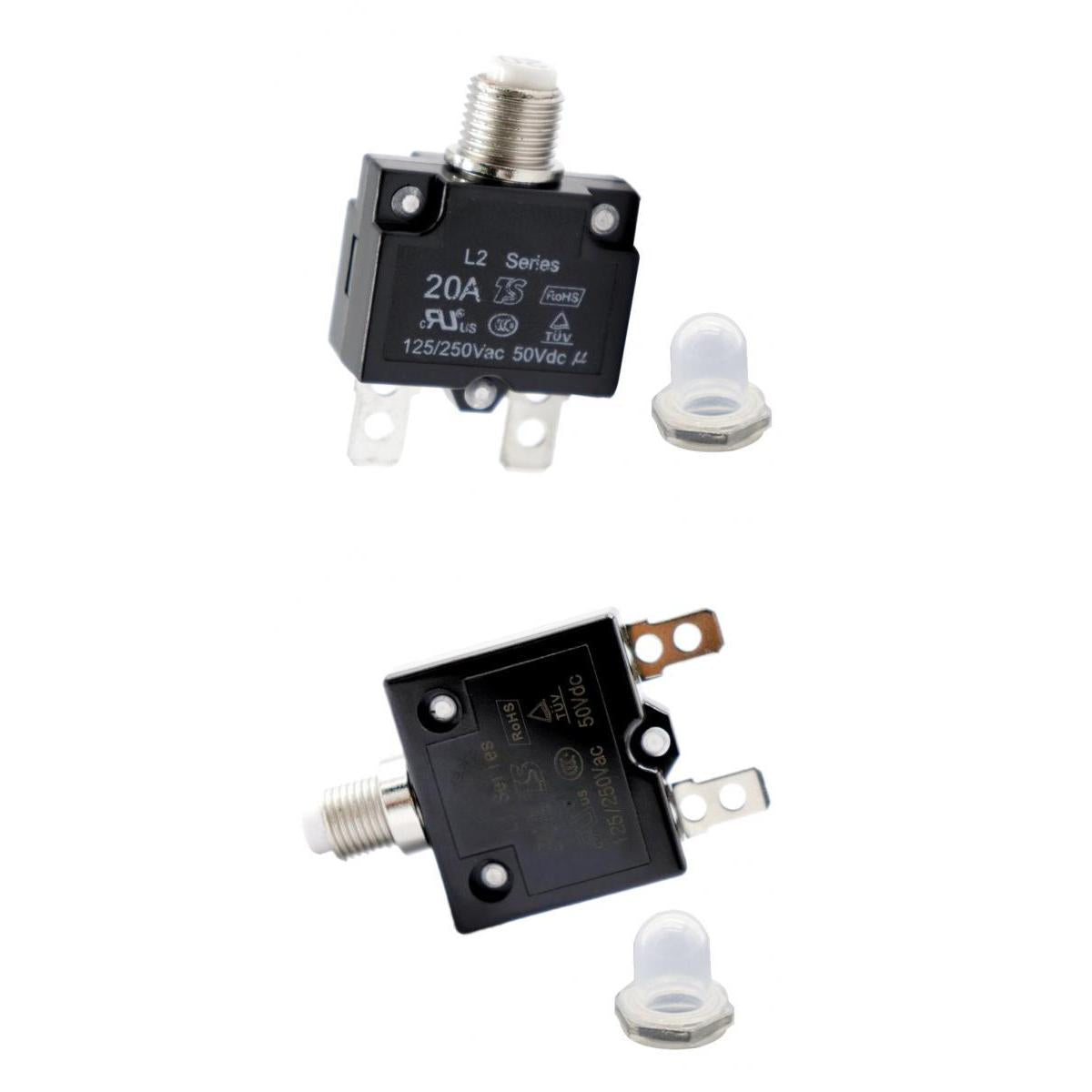 20A/30A Circuit Breaker Overload Protector Switch Fuse Resettable 125/250V