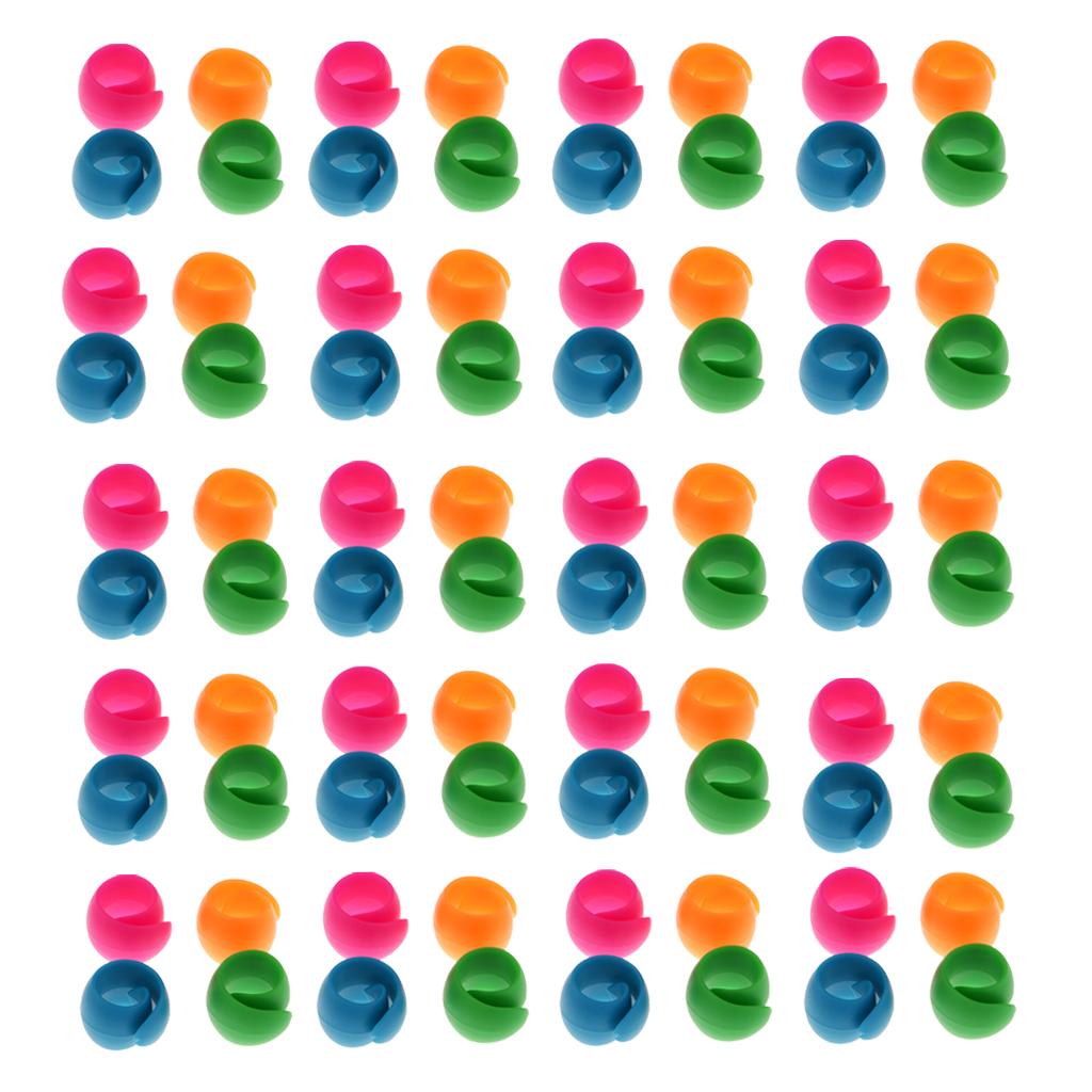 80x Mixed Silicone Thread Spool Huggers Bobbins Sewing Machine Accessories