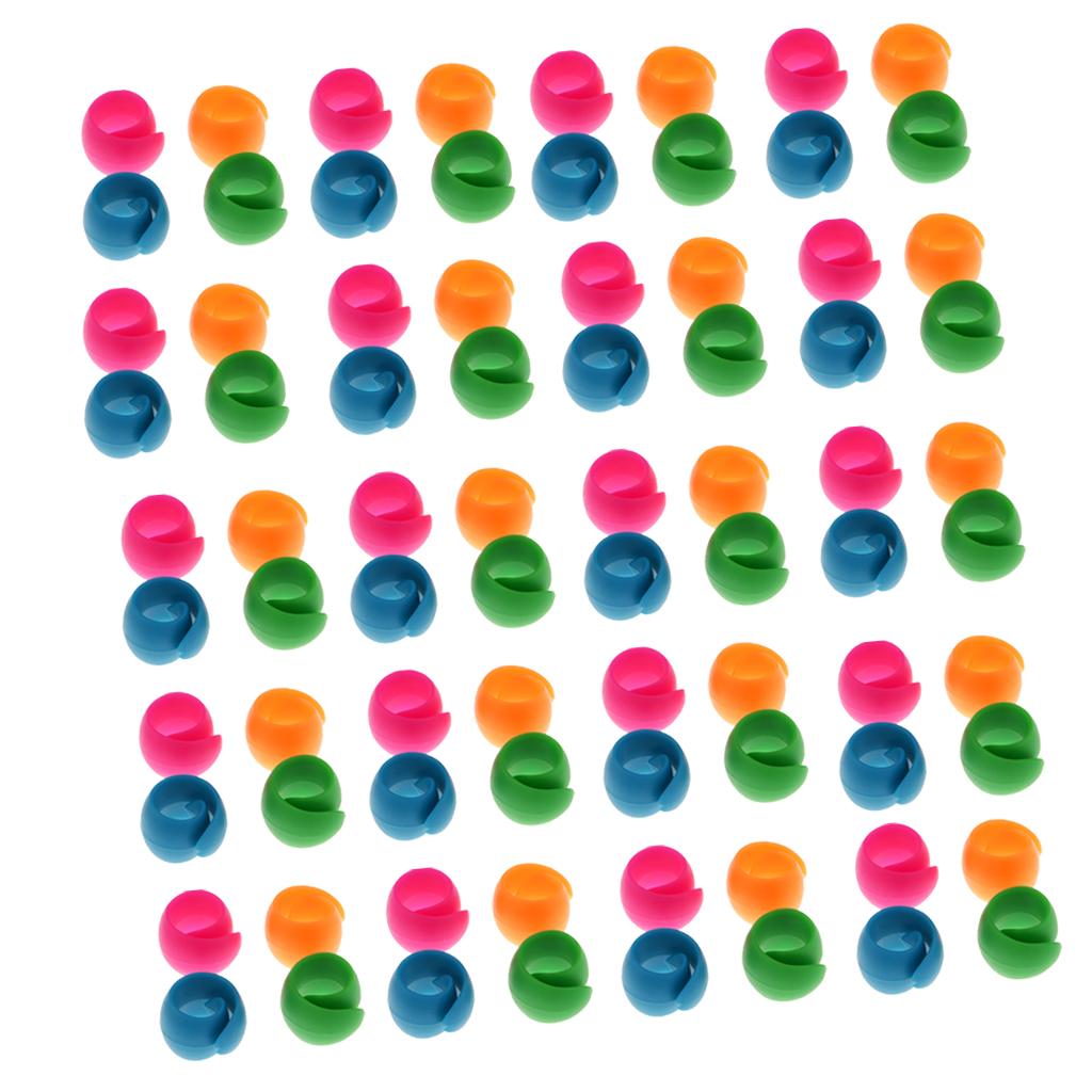 80x Mixed Silicone Thread Spool Huggers Bobbins Sewing Machine Accessories