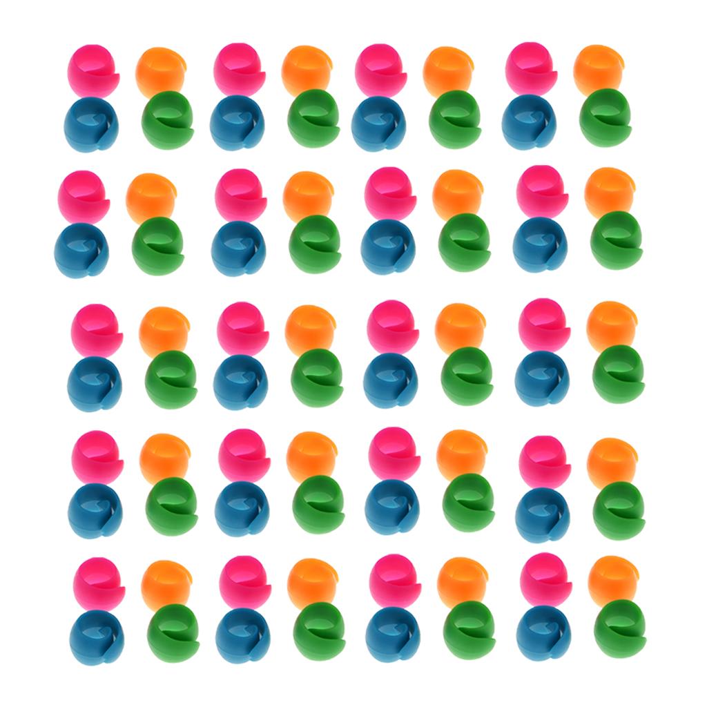 80x Mixed Silicone Thread Spool Huggers Bobbins Sewing Machine Accessories