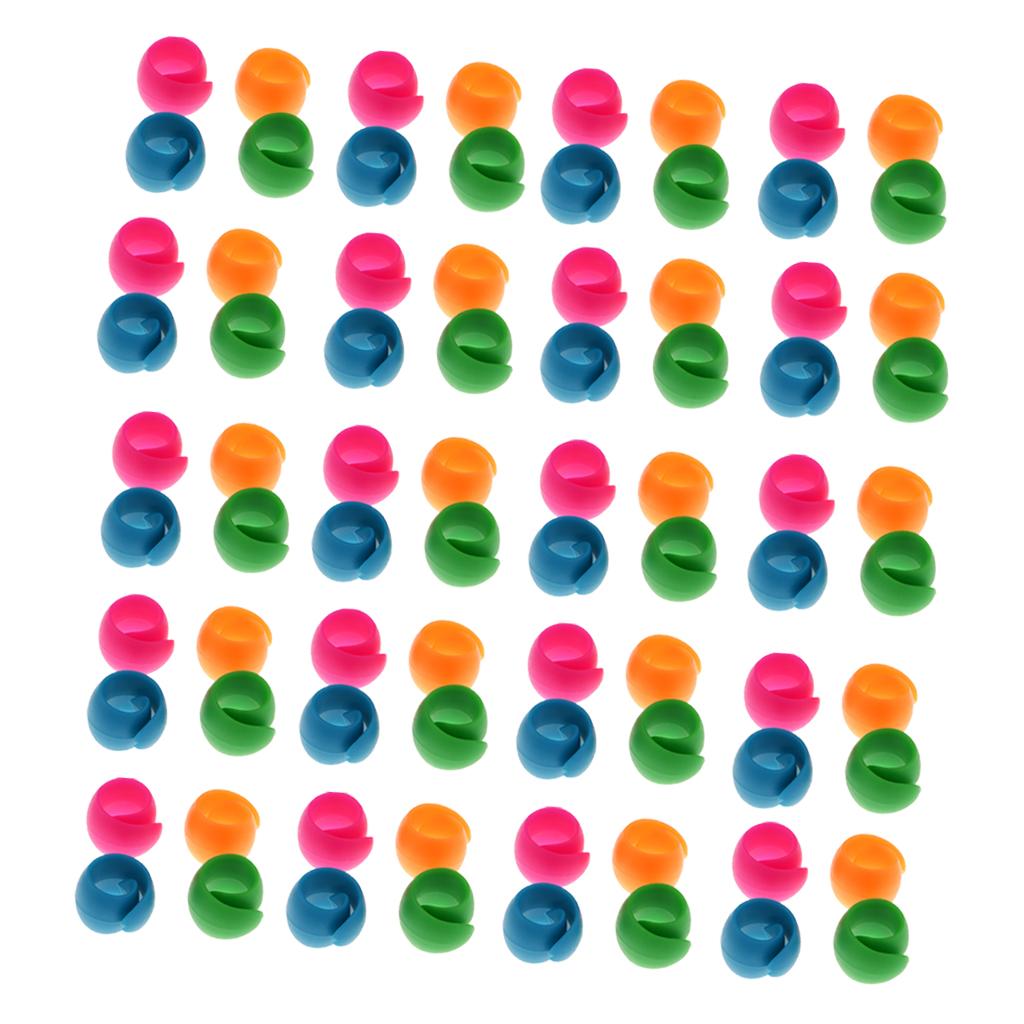 80x Mixed Silicone Thread Spool Huggers Bobbins Sewing Machine Accessories