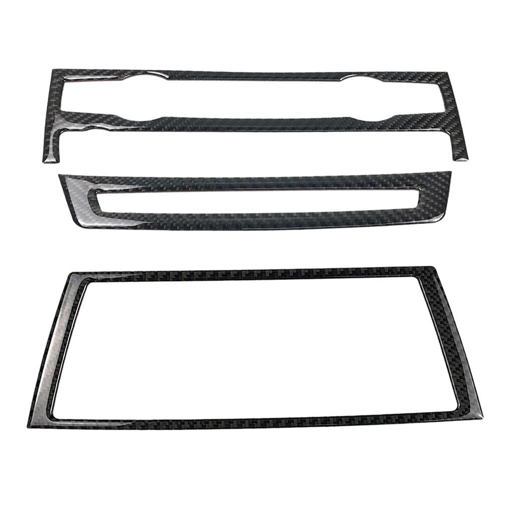 Carbon Fiber GPS Navigation Control Panel Cover Frame For e70 e71 X5 X6