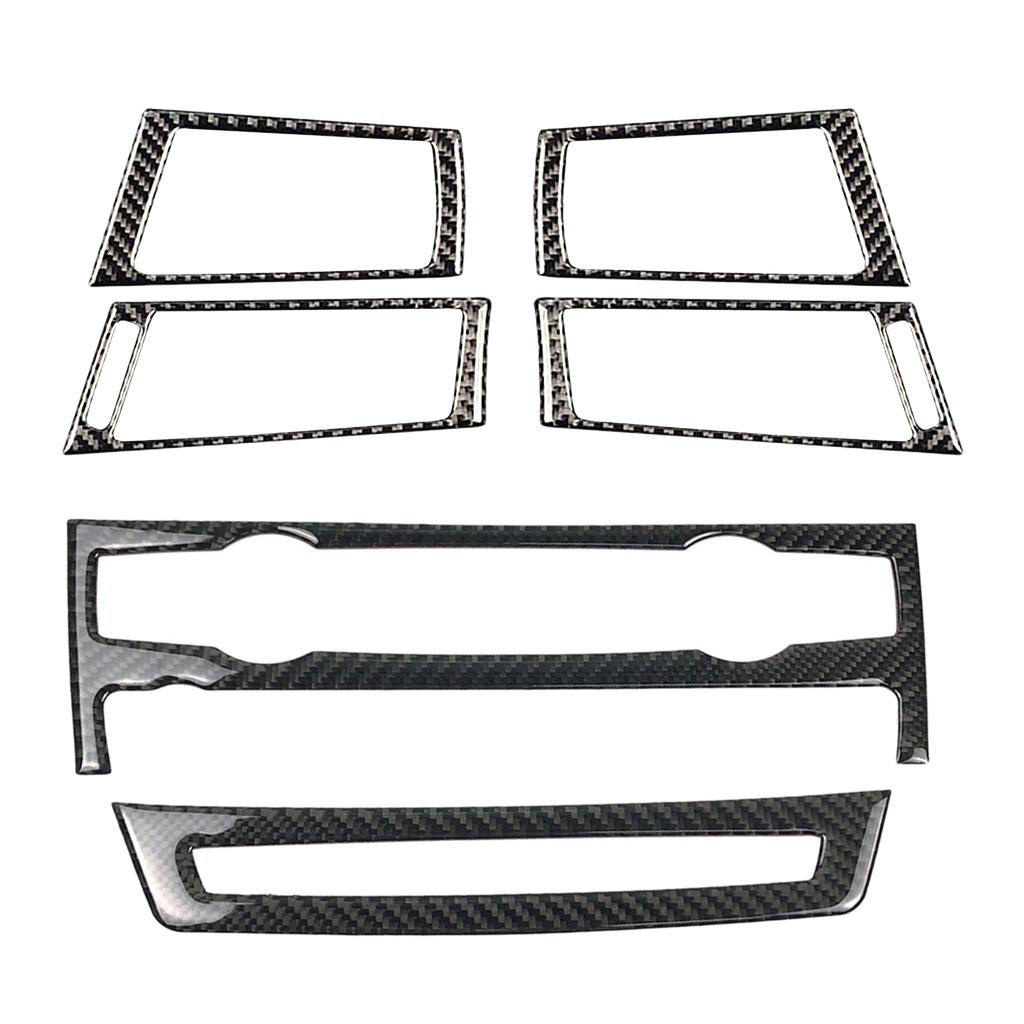 Carbon Fiber Control Panel Side Vent Frame Cover For e70 e71 X5 X6 08-13