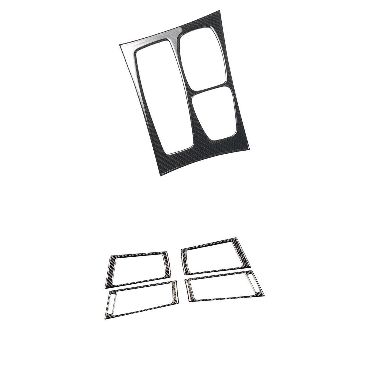 Carbon Fiber Side Air Vent Outlet Gear Shift Box Panel Cover For Series