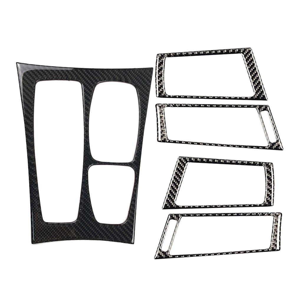 Carbon Fiber Side Air Vent Outlet Gear Shift Box Panel Cover For Series