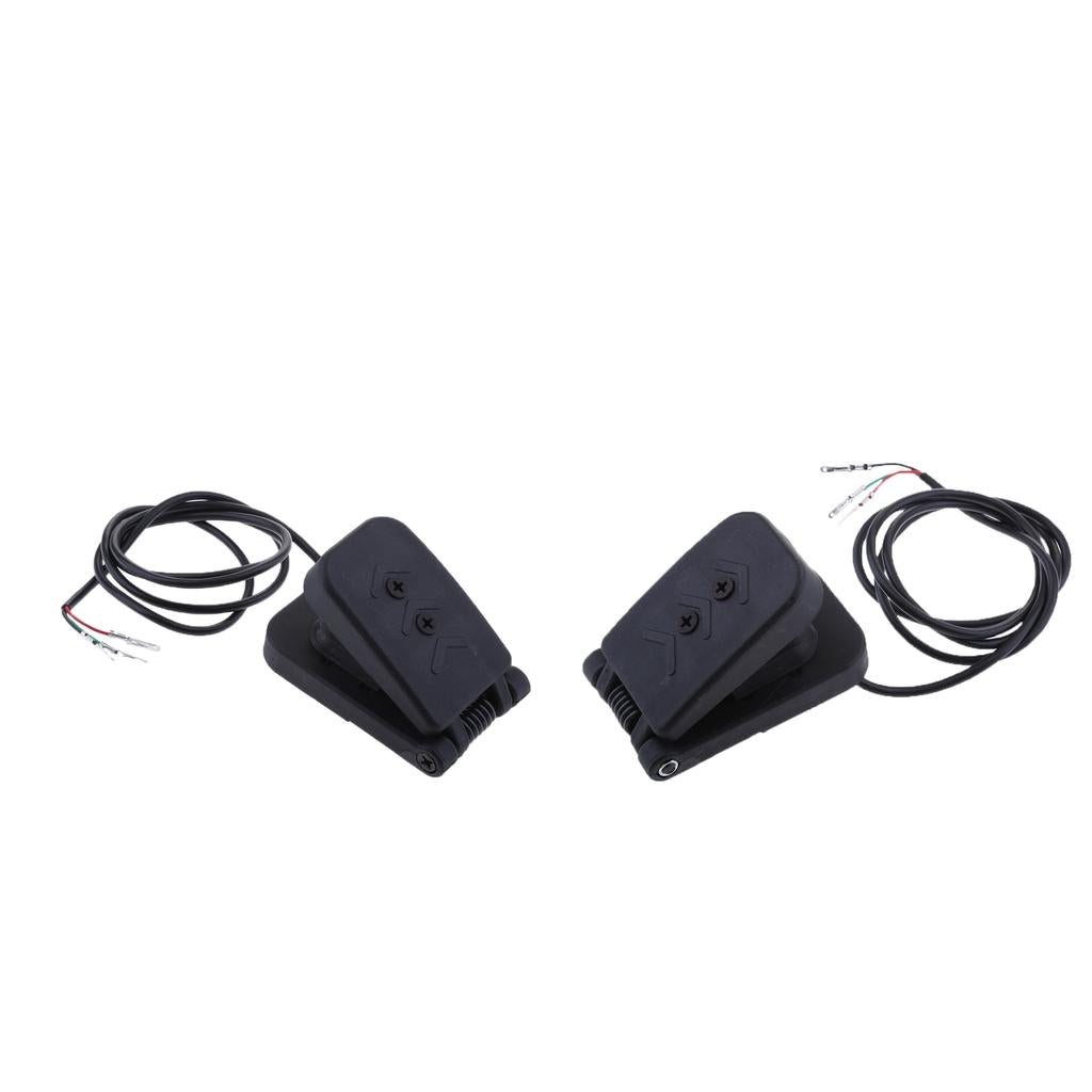 2pcs 5V Black Plastic Electric Bike Scooter Quad Foot Throttle Accelerator