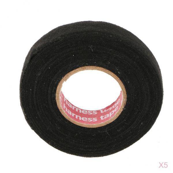 5pcs Auto Car Truck Noise Damping Loom Wire Harness Cloth Electrical Tape