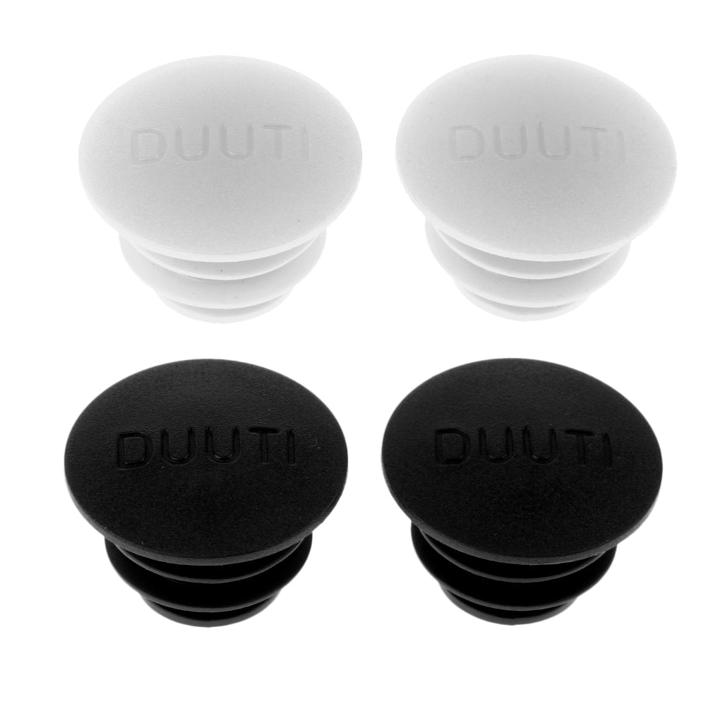 2 Pairs Bike Bicycle Handlebar End Plugs Bar Grip Plugs Cap Luminous+Black