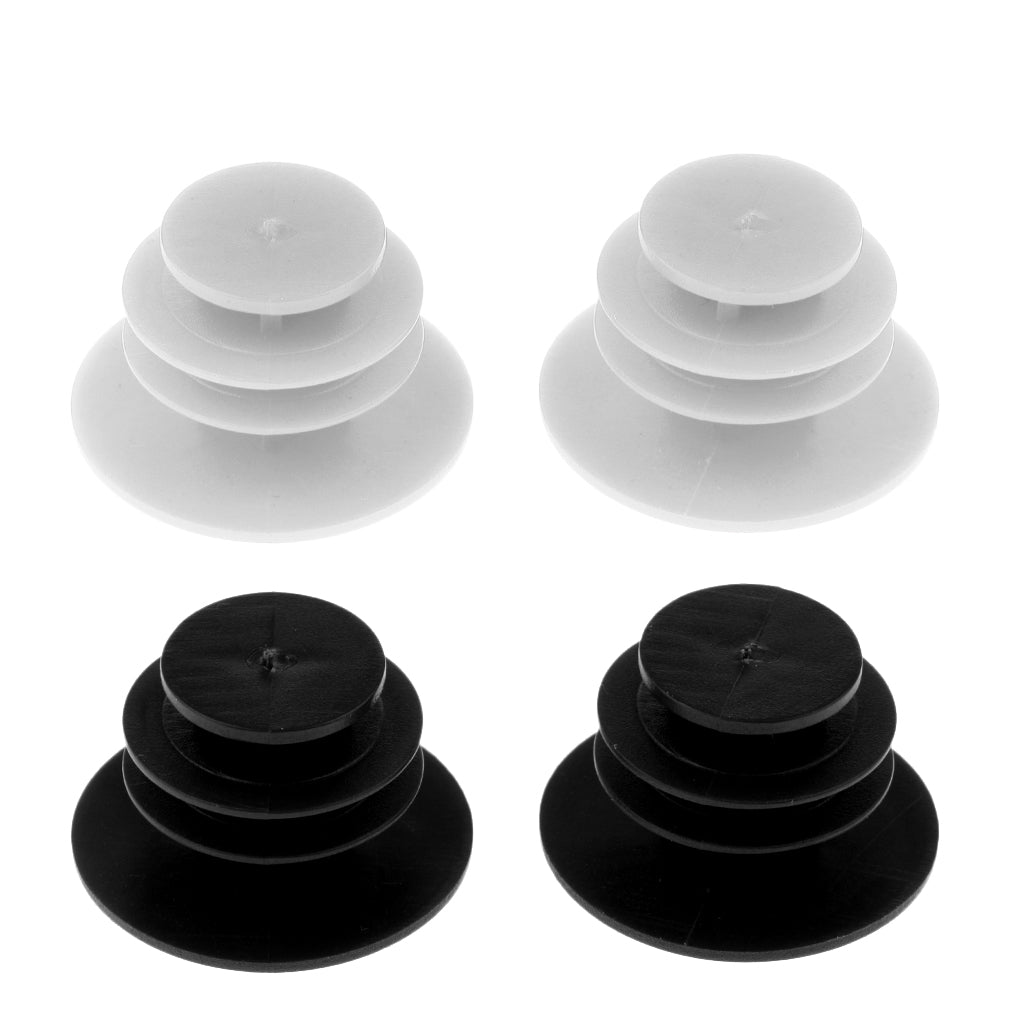 2 Pairs Bike Bicycle Handlebar End Plugs Bar Grip Plugs Cap Luminous+Black