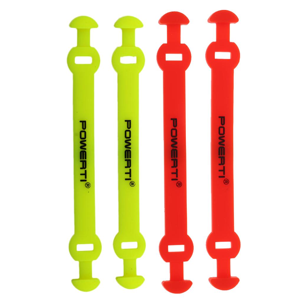 4x Tennis Squash Racket Vibration Dampeners Shock Absorber Damper Red+Yellow