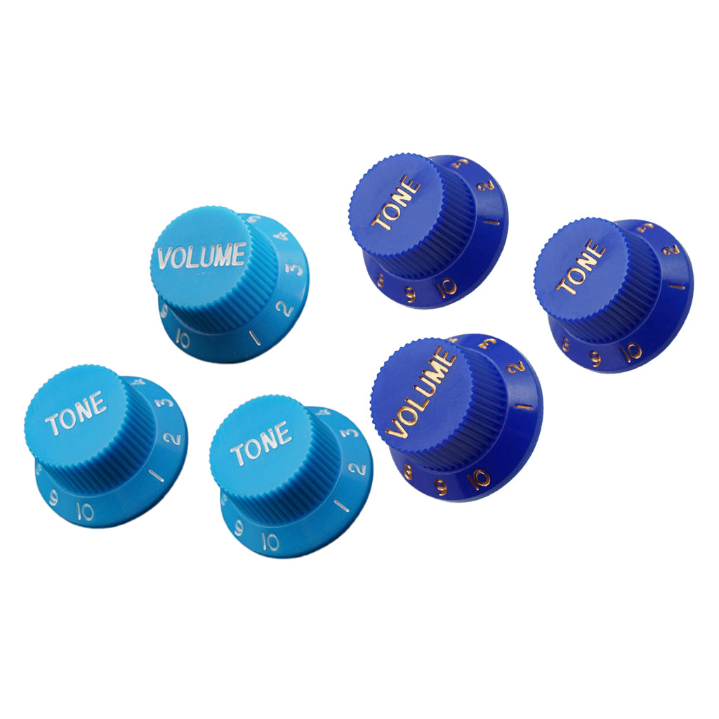 2 Volume & 4 Tone Control Knobs Speed Knobs for ST SQ Electric Guitar